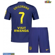 Atletico Madrid Antoine Griezmann #7 Auswärts Trikotsatz Kinder 2025-26 Kurzarm (+ Kurze Hosen)